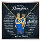 To My Daughter | Laugh, Love, Live | Interlocking Hearts Necklace