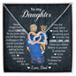 To My Daughter | Laugh, Love, Live | Interlocking Hearts Necklace