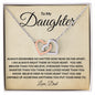 To My Daughter | STRONGER THAN YOU THINK | Interlocking Hearts Necklace