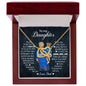 To My Daughter | Laugh, Love, Live | Interlocking Hearts Necklace