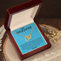 To My Daughter - Love - Interlocking Heart Necklace