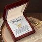 To My Daughter - Love - Interlocking Hearts Necklace