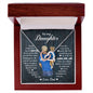 To My Daughter | Laugh, Love, Live | Interlocking Hearts Necklace