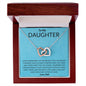 To My Daughter - Love - Interlocking Heart Necklace