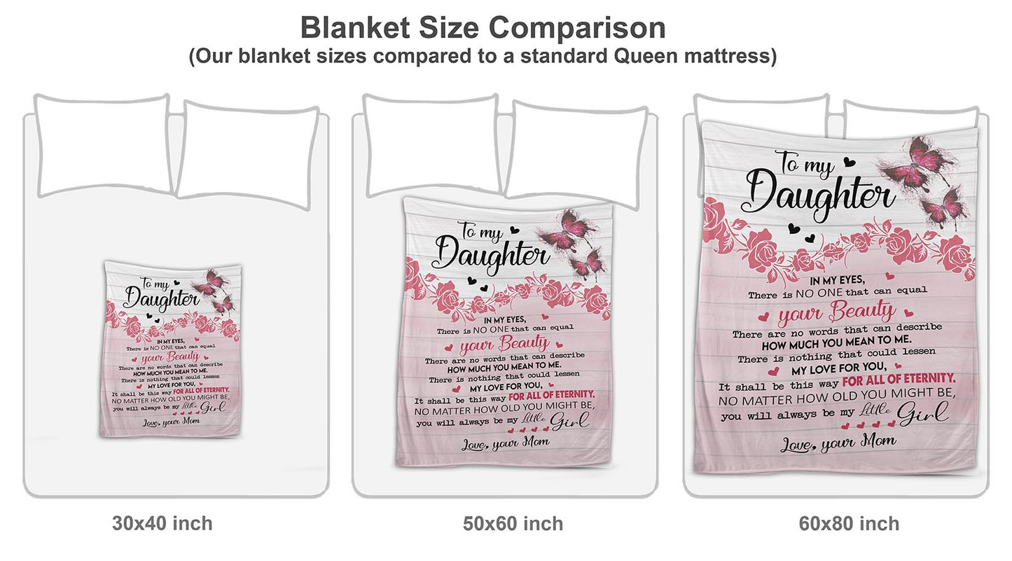To My Daughter | Cozy Plush Fleece Blanket - 30x40