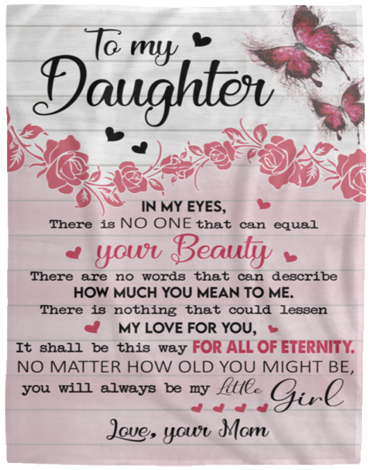 To My Daughter | Cozy Plush Fleece Blanket - 60x80