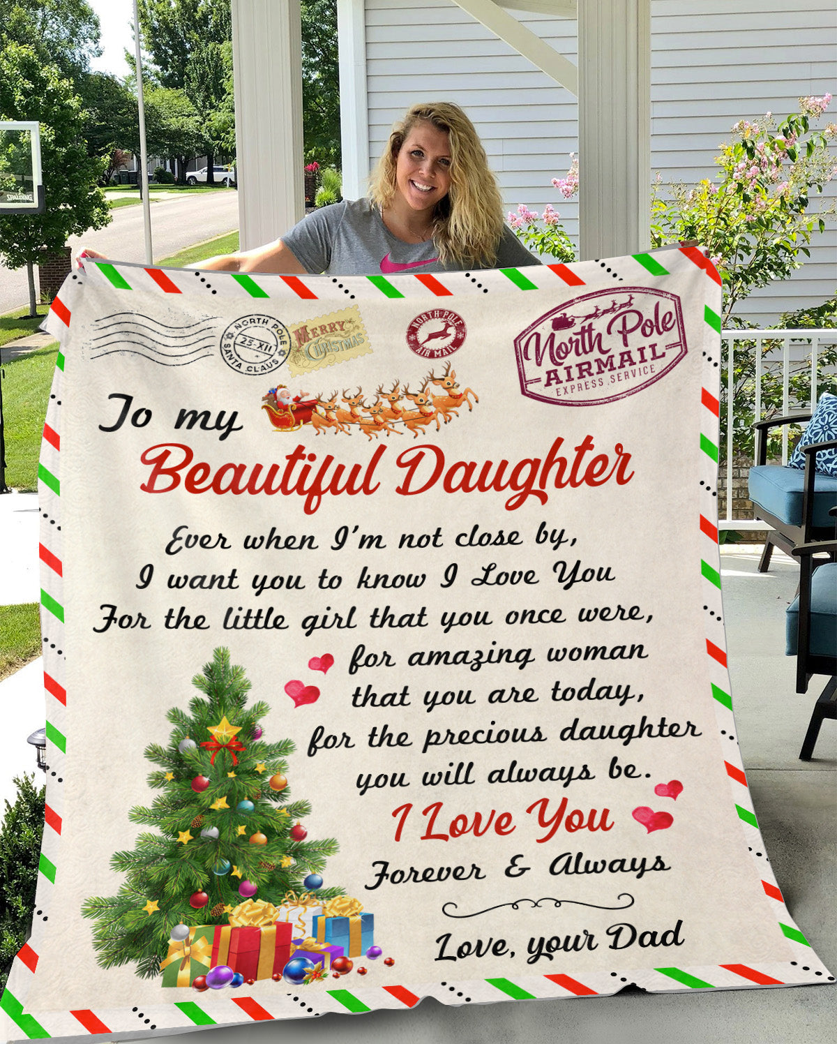 To My Daughter |  Cozy Plush Fleece Blanket - 50x60