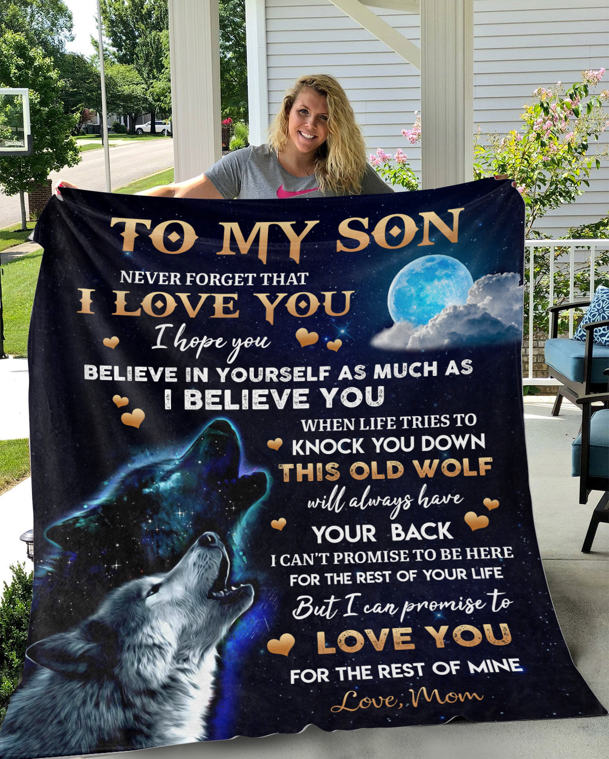 To My Son | Cozy Plush Fleece Blanket - 50x60