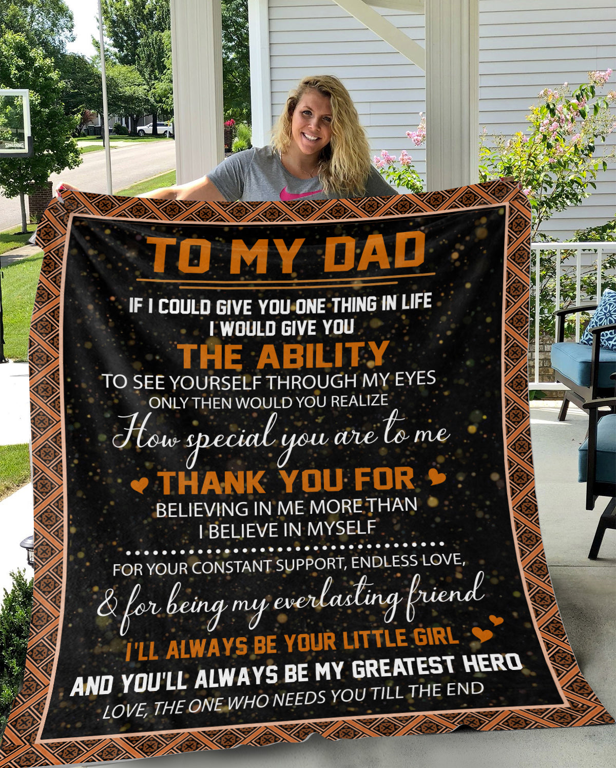 To My DAD |  Cozy Plush Fleece Blanket - 50x60