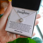 To My Daughter- Love - Love Knot Necklace