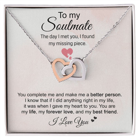 Soulmate - Interlocking Hearts Necklace